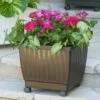Self-Watering Rolling Planters, 15"
