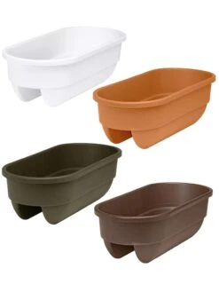 2' X 4' Railing Planter, 25" -Outdoor Garden Supply Store 34336 001E tif