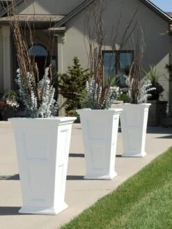 Fairfield Self-Watering Tall Patio Planters, 28” -Outdoor Garden Supply Store 39 342 106V tif