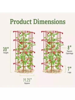 Tomato Cages, Set Of 4 12 Tomato Cages, Set Of 4 -Outdoor Garden Supply Store 8587040 1