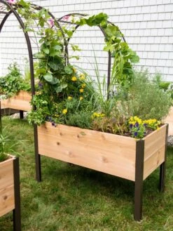 2’ X 4’ Arch Trellis For Planter Boxes -Outdoor Garden Supply Store 8587823 0490