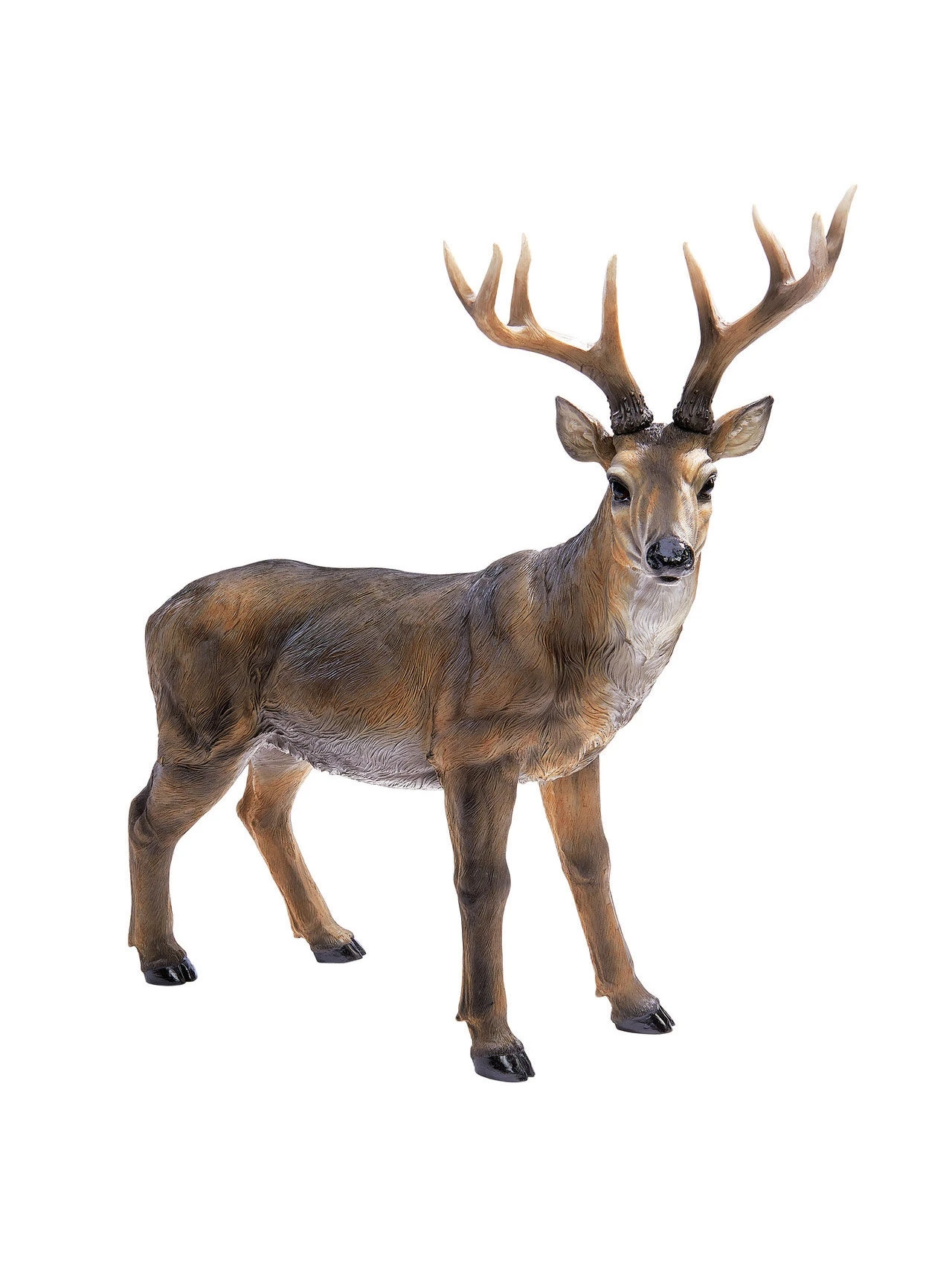 Standing Big Rack Buck Deer Statue 1 Standing Big Rack Buck Deer Statue