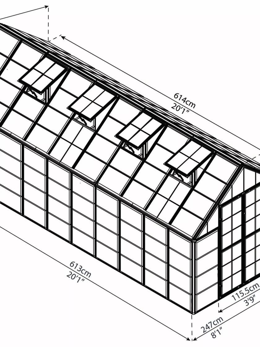 Canopia® By Palram Harmony™ Snap & Grow Greenhouse, 8' 19 Canopia® By Palram Harmony™ Snap & Grow Greenhouse, 8' - Image 19