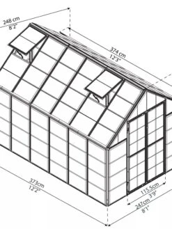 Canopia® By Palram Harmony™ Snap & Grow Greenhouse, 8' 39 Canopia® By Palram Harmony™ Snap & Grow Greenhouse, 8' -Outdoor Garden Supply Store 8591044 05V jpg