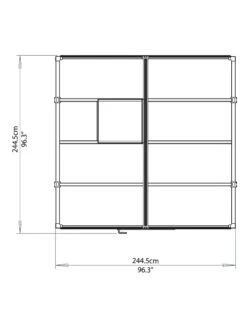 Canopia® By Palram Glory™ Greenhouse, 8' -Outdoor Garden Supply Store 8591547 14v