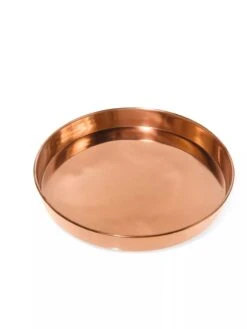 Medium Round Copper Plant Tray, 12" -Outdoor Garden Supply Store 8593530 1174 tif