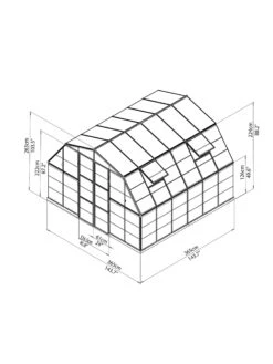 Canopia® By Palram Americana™ Greenhouse, 12' X 12' -Outdoor Garden Supply Store 8595693 15v