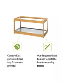 Low Bamboo LED Grow Light Garden -Outdoor Garden Supply Store 8597720 5