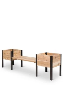 Elevated Cedar Planter Bench Kit, Natural, 90" -Outdoor Garden Supply Store 8597992 10053 tif