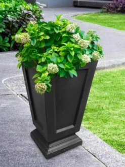 Kensington Self-Watering Tall Patio Planter, 25" 8 Kensington Self-Watering Tall Patio Planter, 25" -Outdoor Garden Supply Store 8598549 01V tif