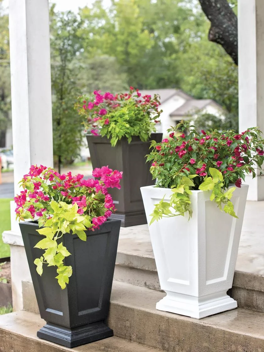 Kensington Self-Watering Tall Patio Planter, 25" 1 Kensington Self-Watering Tall Patio Planter, 25"