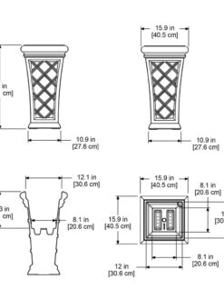 Carolina Self-Watering Tall Planter, 28" 11 Carolina Self-Watering Tall Planter, 28" -Outdoor Garden Supply Store 8598645 11V tif