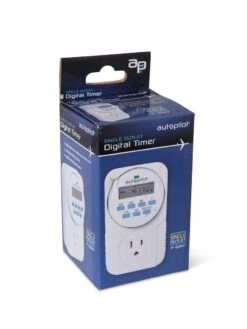 Digital Programmable 7 Day Timer Single Outlet -Outdoor Garden Supply Store 8598884 17673