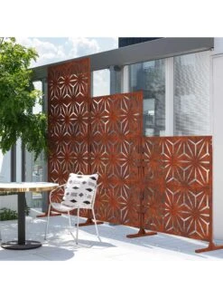 Veradek 2-Panel Privacy Screen Set, Star -Outdoor Garden Supply Store 8599214 04v
