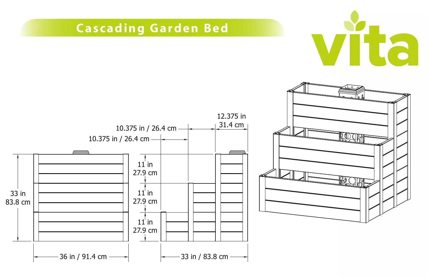 Cascading Keyhole Garden Bed 4 Cascading Keyhole Garden Bed - Image 4