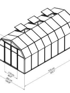 Canopia® By Palram Hobby Gardener Greenhouse, 8' -Outdoor Garden Supply Store 8599333 04V tif