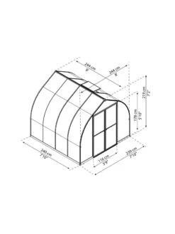 Canopia® By Palram Bella™ Greenhouse, 8' -Outdoor Garden Supply Store 8599337 08v