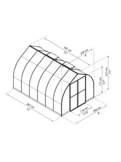 Canopia® By Palram Bella™ Greenhouse, 8' -Outdoor Garden Supply Store 8599338 04v