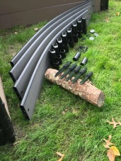 Curved Composite Landscape Edging Kit With 1" Boards -Outdoor Garden Supply Store 8599404 16V tif