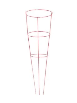 Heavy-Duty Plant Supports 42", Set Of 5 -Outdoor Garden Supply Store 8600029 02v heavy duty colorful plant supports 42 inch red