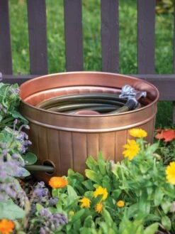 Classic Copper Hose Pot -Outdoor Garden Supply Store 8600238 0057