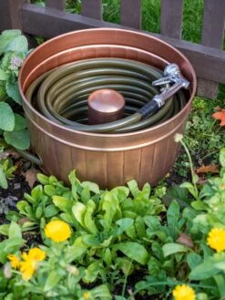 Classic Copper Hose Pot -Outdoor Garden Supply Store 8600238 0059