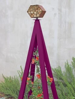 Bee Bungalow + Akoris Garden Tuteur Jr. 15 Bee Bungalow + Akoris Garden Tuteur Jr. -Outdoor Garden Supply Store 8600532 01v bee bungalow akoris garden tuteur aubergine