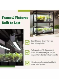 Stack-n-Grow Lights - 2-Tier System 16 Stack-n-Grow Lights - 2-Tier System -Outdoor Garden Supply Store 8608905 7