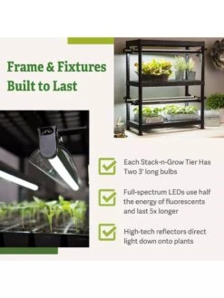 LED Stack-n-Grow Lights - 2-Tier System -Outdoor Garden Supply Store 8608906 7