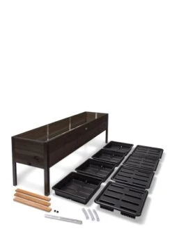 Self-Watering Eco-Stained Elevated Planter Box, 2' X 8' 31 Self-Watering Eco-Stained Elevated Planter Box, 2' X 8' -Outdoor Garden Supply Store 8608967 4297 tif