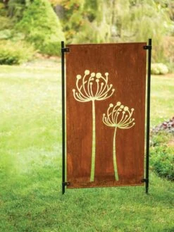 Queen Anne's Lace Corten Steel Screen 6 Queen Anne's Lace Corten Steel Screen -Outdoor Garden Supply Store 8609526 00526 tif