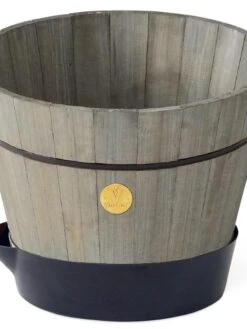 VegTrug® Build-a-Barrel Wooden Planter With Self-Watering Reservoir Tray, 18" 12 VegTrug® Build-a-Barrel Wooden Planter With Self-Watering Reservoir Tray, 18" -Outdoor Garden Supply Store 8610253 08V tif