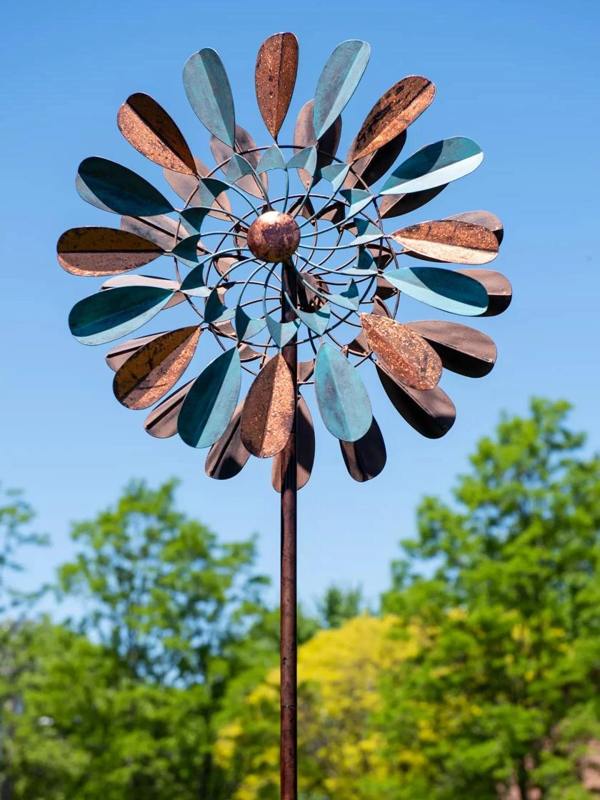 Metallic Leaf Wind Spinner 2 Metallic Leaf Wind Spinner - Image 2