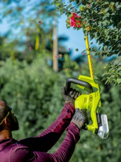 Sun Joe 24V-HT22-LTE 24-Volt ION+ Cordless Hedge Trimmer Kit | 22-Inch | W/ 2.0-Ah Battery And Charger -Outdoor Garden Supply Store 8610657 08v