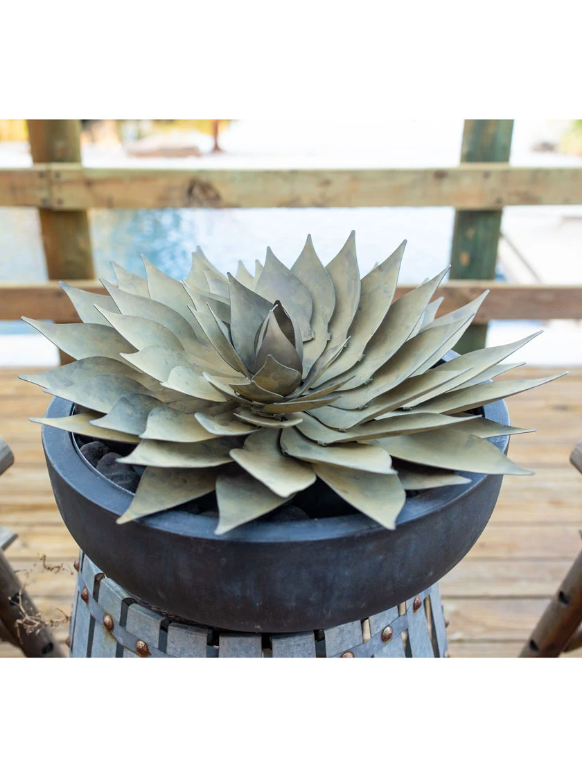 Desert Steel Spiral Aloe Sculpture 6 Desert Steel Spiral Aloe Sculpture - Image 6
