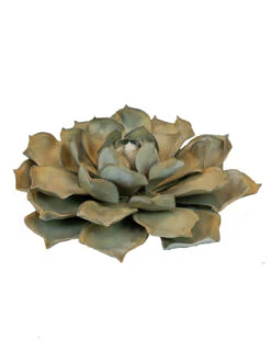 Desert Steel Blue Rose Succulent Sculpture -Outdoor Garden Supply Store 8610763 01v desert steel blue rose succulent small