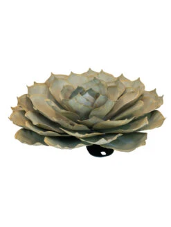 Desert Steel Blue Rose Succulent Sculpture -Outdoor Garden Supply Store 8610765 01v desert steel blue rose succulent medium
