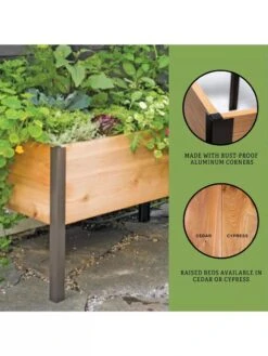 Elevated Planter Box, 2' X 4' -Outdoor Garden Supply Store 8610894 3