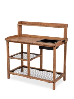 Dynamic Acacia Potting Bench With Soil Reservoir 13 Dynamic Acacia Potting Bench With Soil Reservoir -Outdoor Garden Supply Store 8611009 002