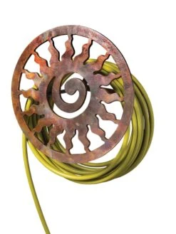 Rustic Sun Wall-Mount Garden Hose Hanger -Outdoor Garden Supply Store 8611025 2923 tif