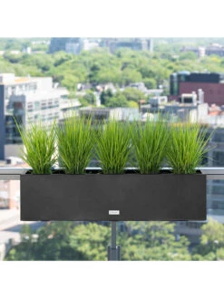 Veradek Metallic Series Railing Planters -Outdoor Garden Supply Store 8611610 05v