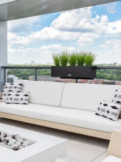 Veradek Metallic Series Railing Planters -Outdoor Garden Supply Store 8611610 06v