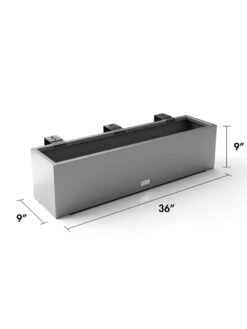 Veradek Metallic Series Railing Planters -Outdoor Garden Supply Store 8611610 19v