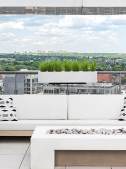 Veradek Metallic Series Railing Planters -Outdoor Garden Supply Store 8611612 27v