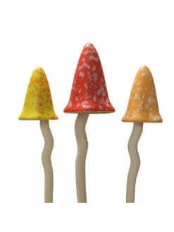 Potting Shed Tinkling Toadstool Sculptures, Set Of 3 -Outdoor Garden Supply Store 8611730 sum 04v potting shed tinkling toadstool sculptures set of 3 summer
