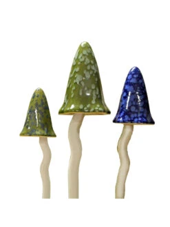 Potting Shed Tinkling Toadstool Sculptures, Set Of 3 -Outdoor Garden Supply Store 8611730 win 06v potting shed tinkling toadstool sculptures set of 3 winter