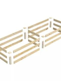 Pine Raised Garden Bed, 2' X 8' 9 Pine Raised Garden Bed, 2' X 8' -Outdoor Garden Supply Store 8612244 01V jpg