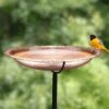 Copper Birdbath, 18" With Stake