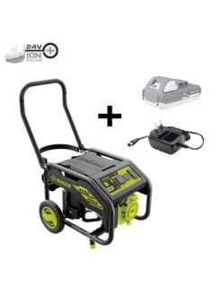 Sun Joe® 4,100/3,300-Running Watt Propane Powered Portable Generator W/24VBattery Starter -Outdoor Garden Supply Store 8612525 01v
