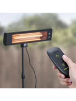 Sun Joe® 1500W Elec. Infrared OD Patio Heater, Adjust Ht. Range, W/Wall Bracket & Cover -Outdoor Garden Supply Store 8612532 07v